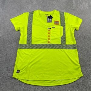 Ariat Rebar Shirt Womens XL Hi Visibility Yellow Reflective Construction NEW NWT